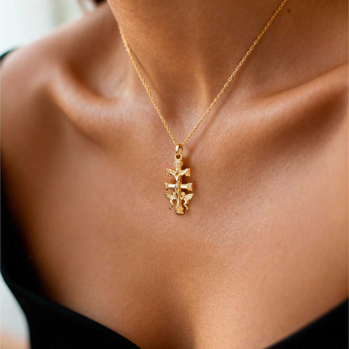 Collier Croix de Caravaca - LaMaisonDesBijoux