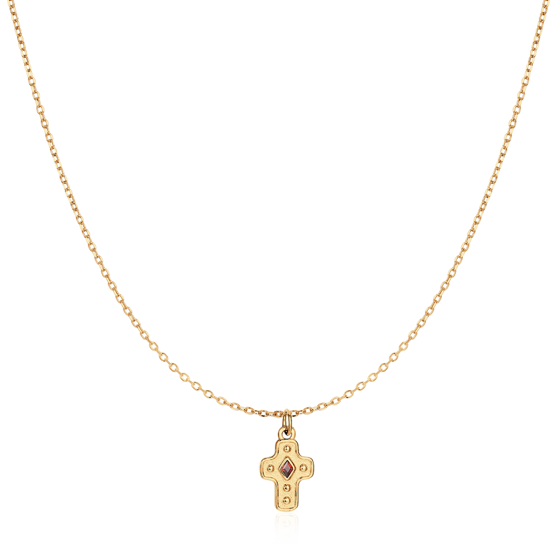 Collier Croix Diamantée - LaMaisonDesBijoux