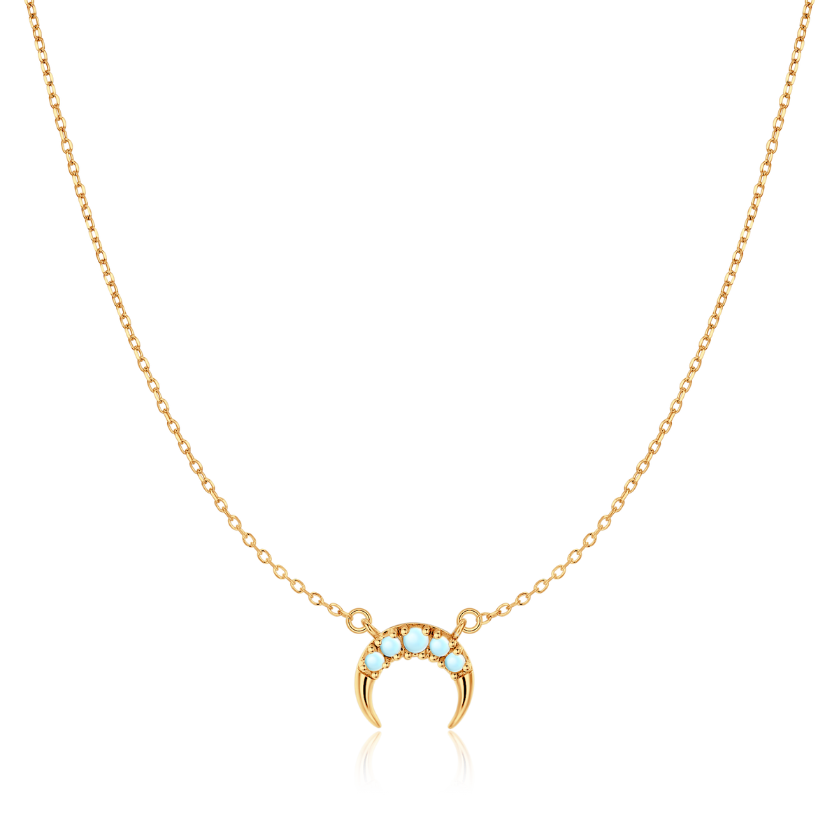 Collier Croissant en Cristal