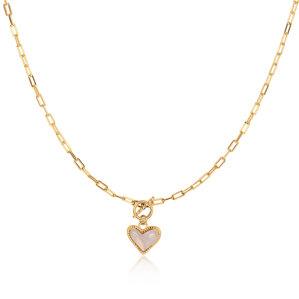 Collier Cœur Quartz