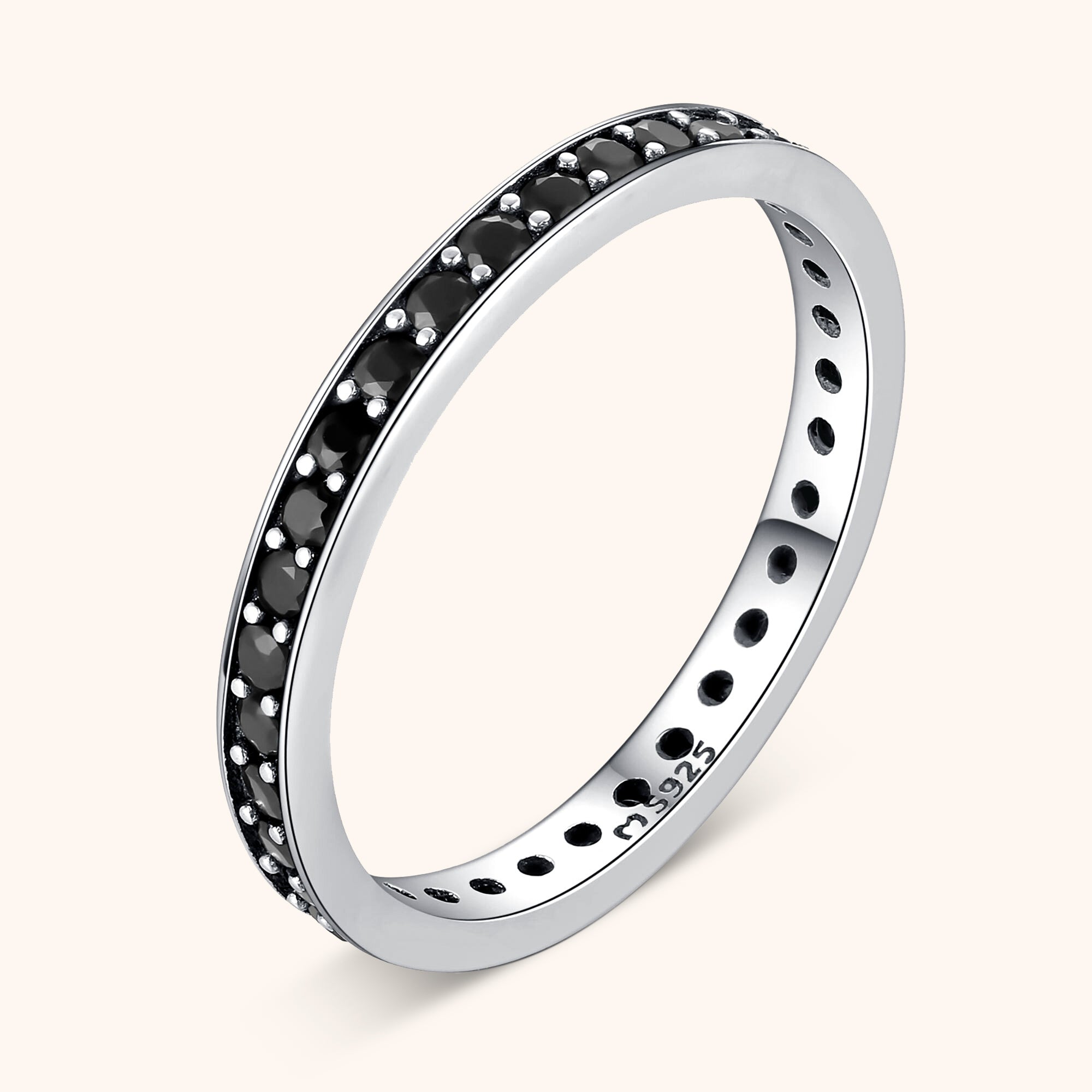 Bague "Zircones Noires" - LaMaisonDesBijoux