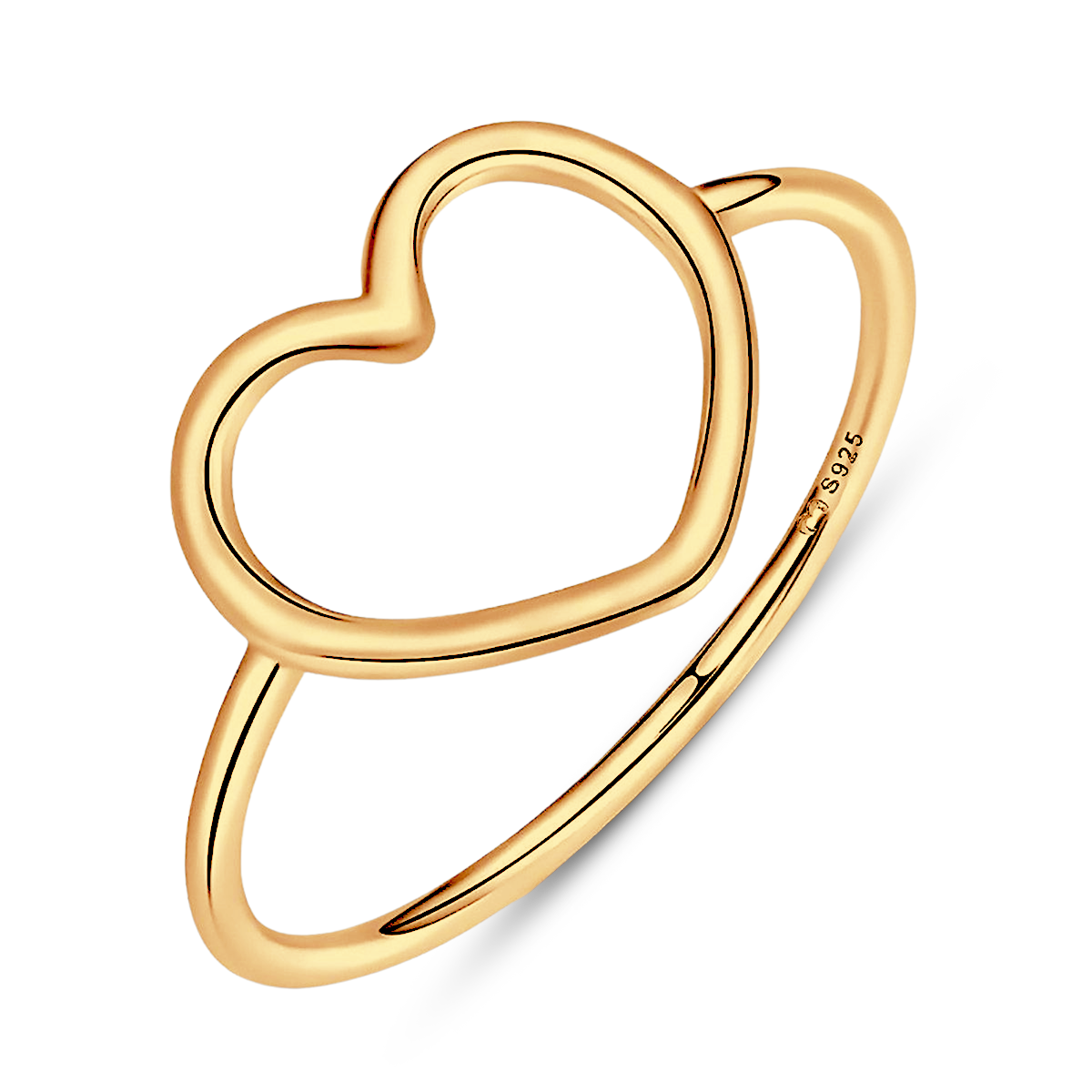 Minimalistischer Herzring