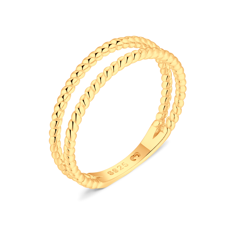 Bague Lignes Tressées - LaMaisonDesBijoux