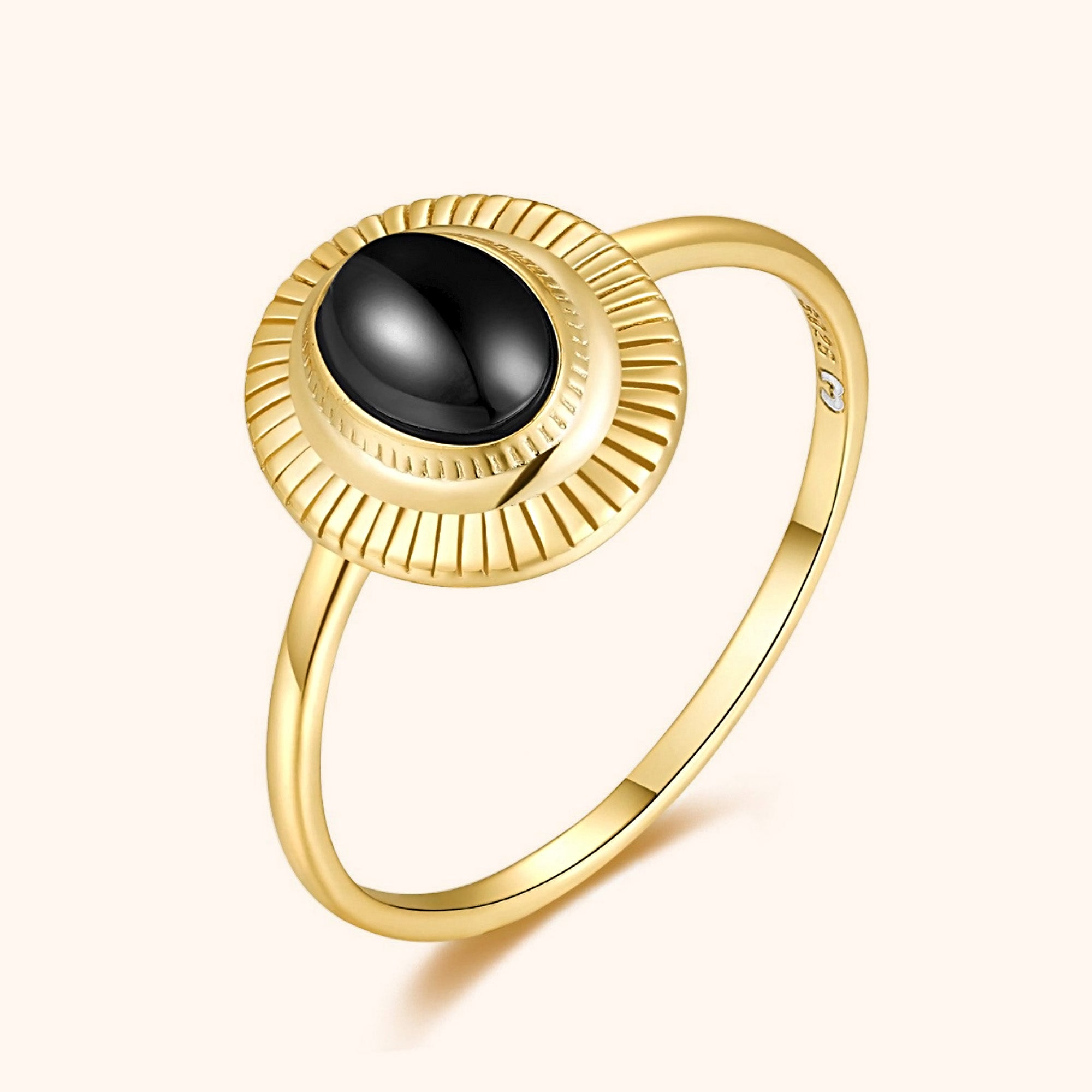 Bague "Ovale Noir" - LaMaisonDesBijoux