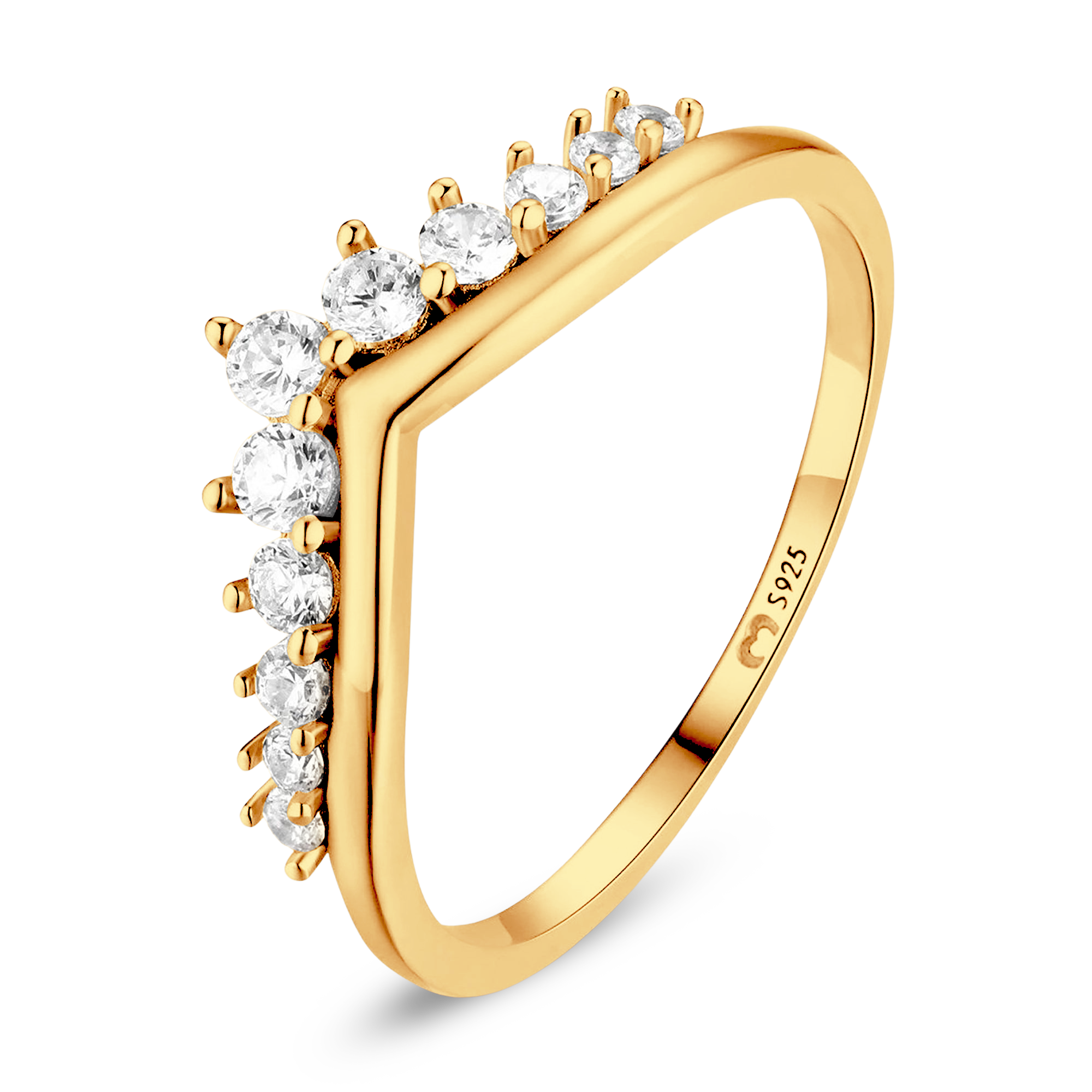 Bague Couronne Zircone