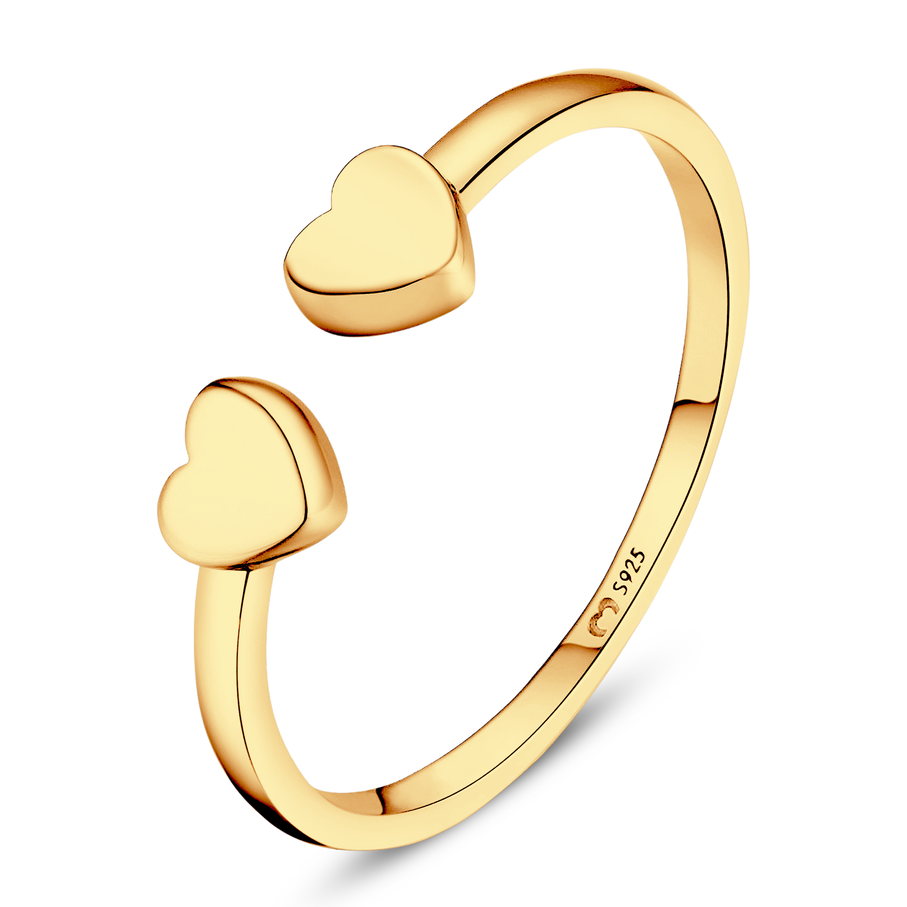 Bague Double Cœur