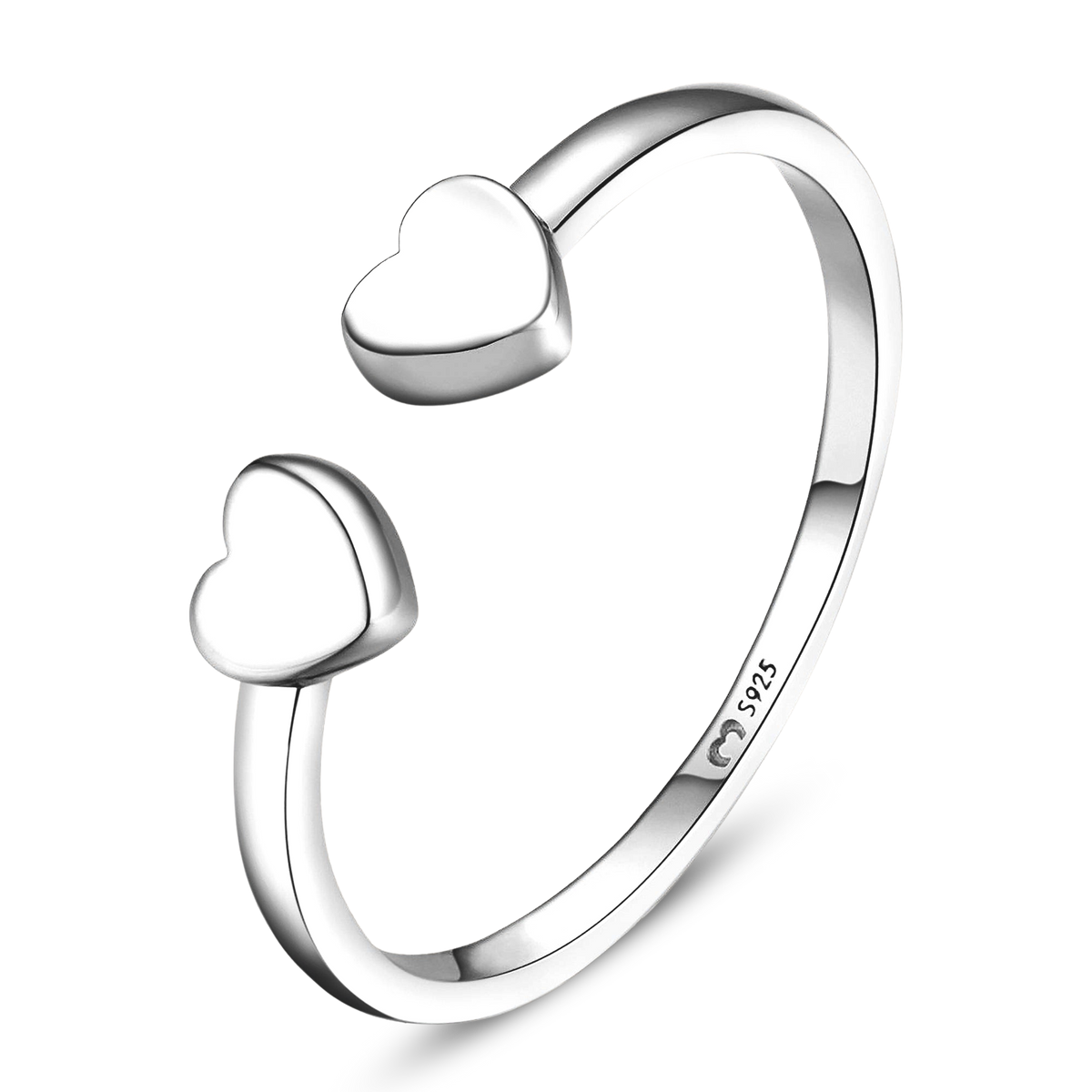 Bague Double Cœur - LaMaisonDesBijoux