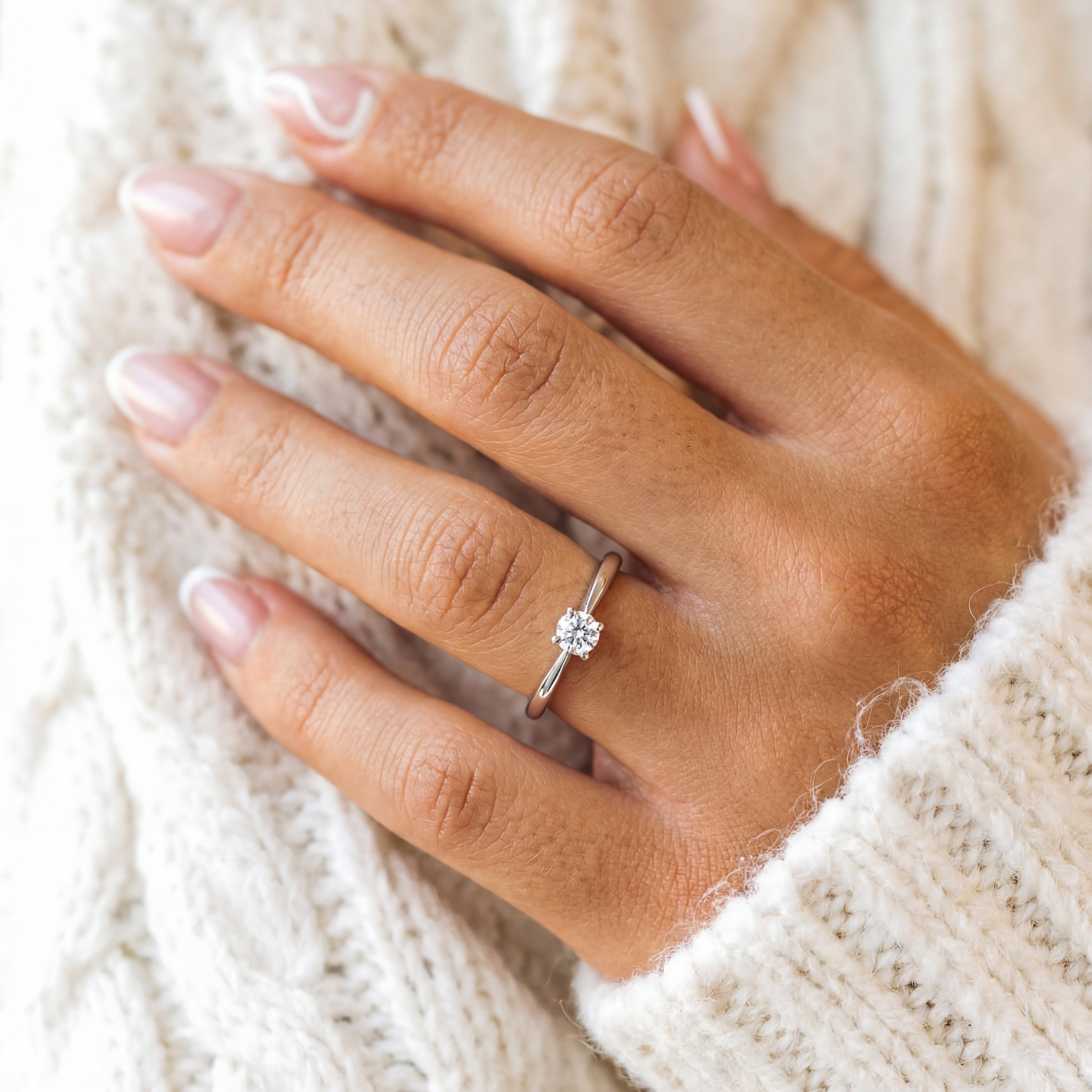 Solitär-Zirkonia-Ring