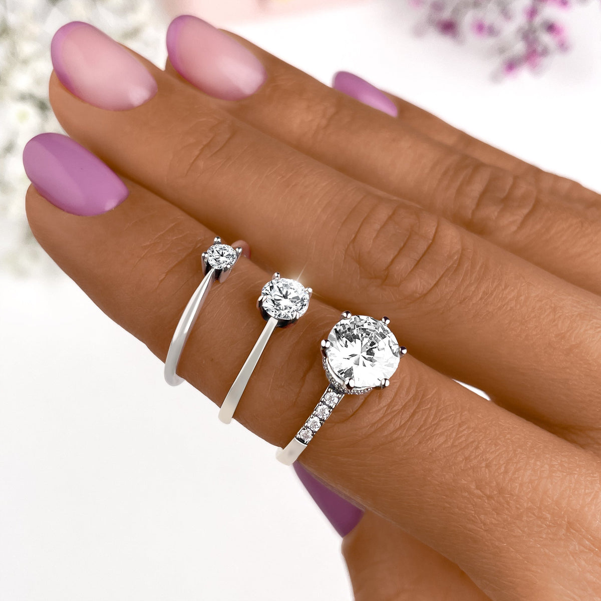 Bague Zircone Solitaire - LaMaisonDesBijoux