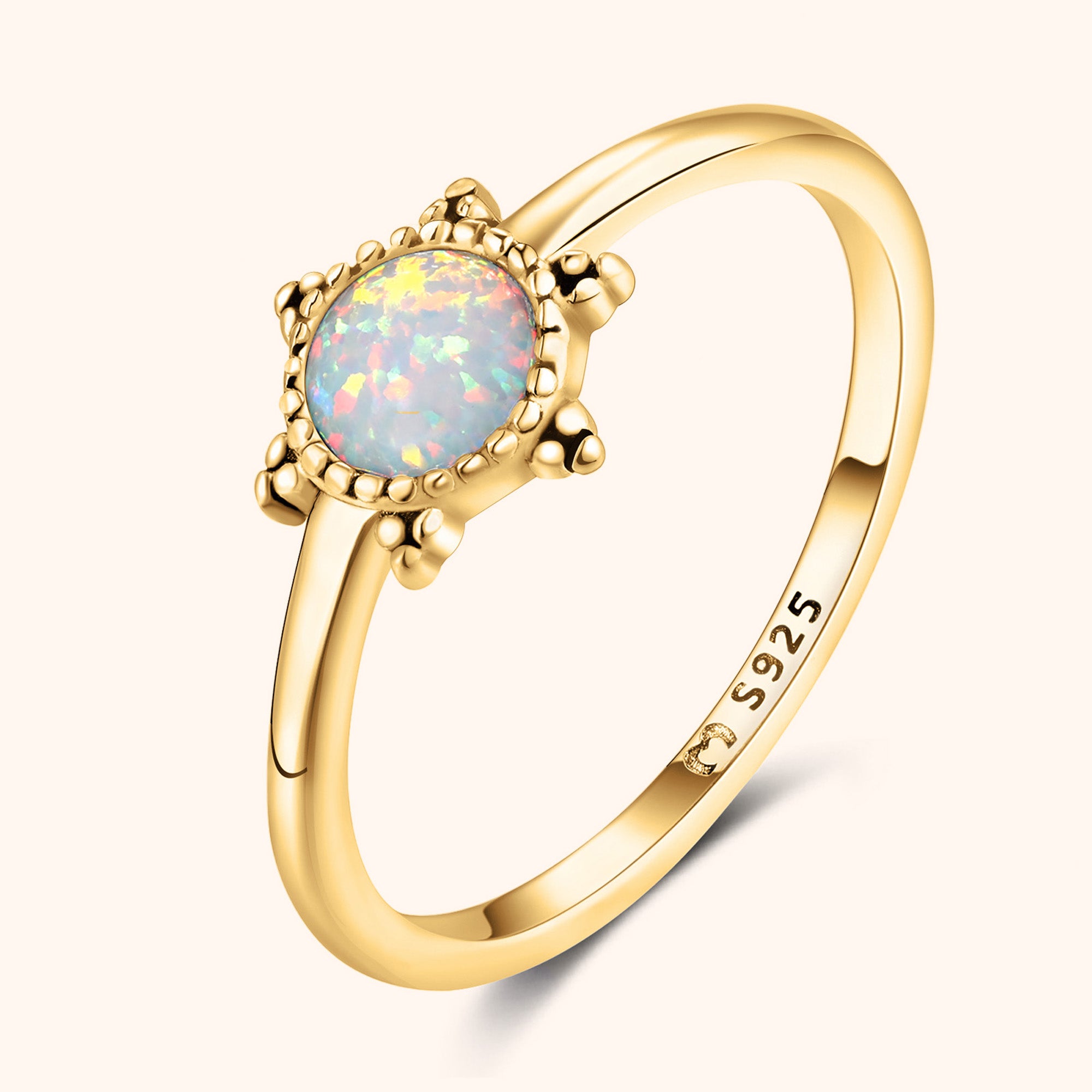 Bague "Soleil Opal" - LaMaisonDesBijoux