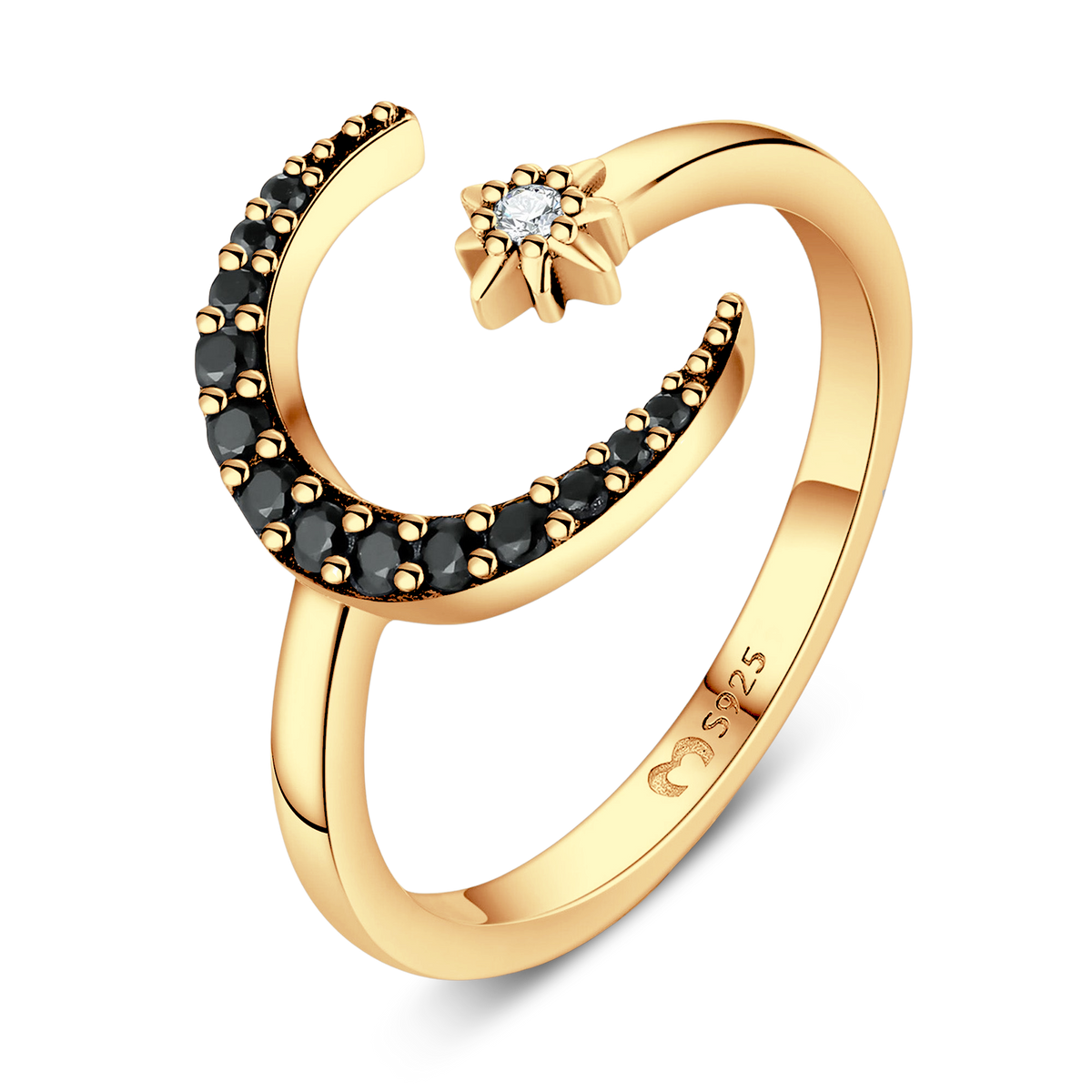 Bague Croissant de Lune - LaMaisonDesBijoux