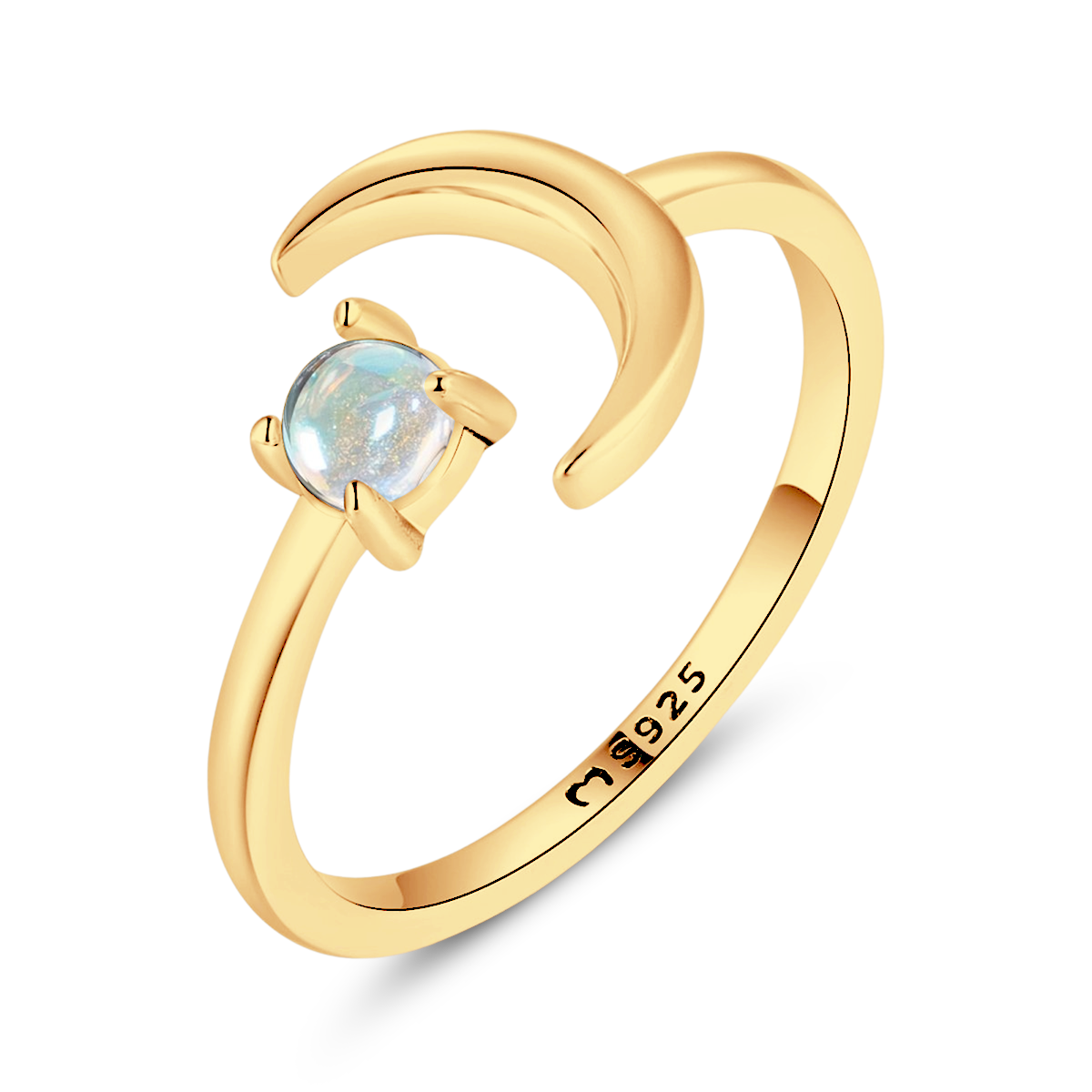 Abnehmender Mondring