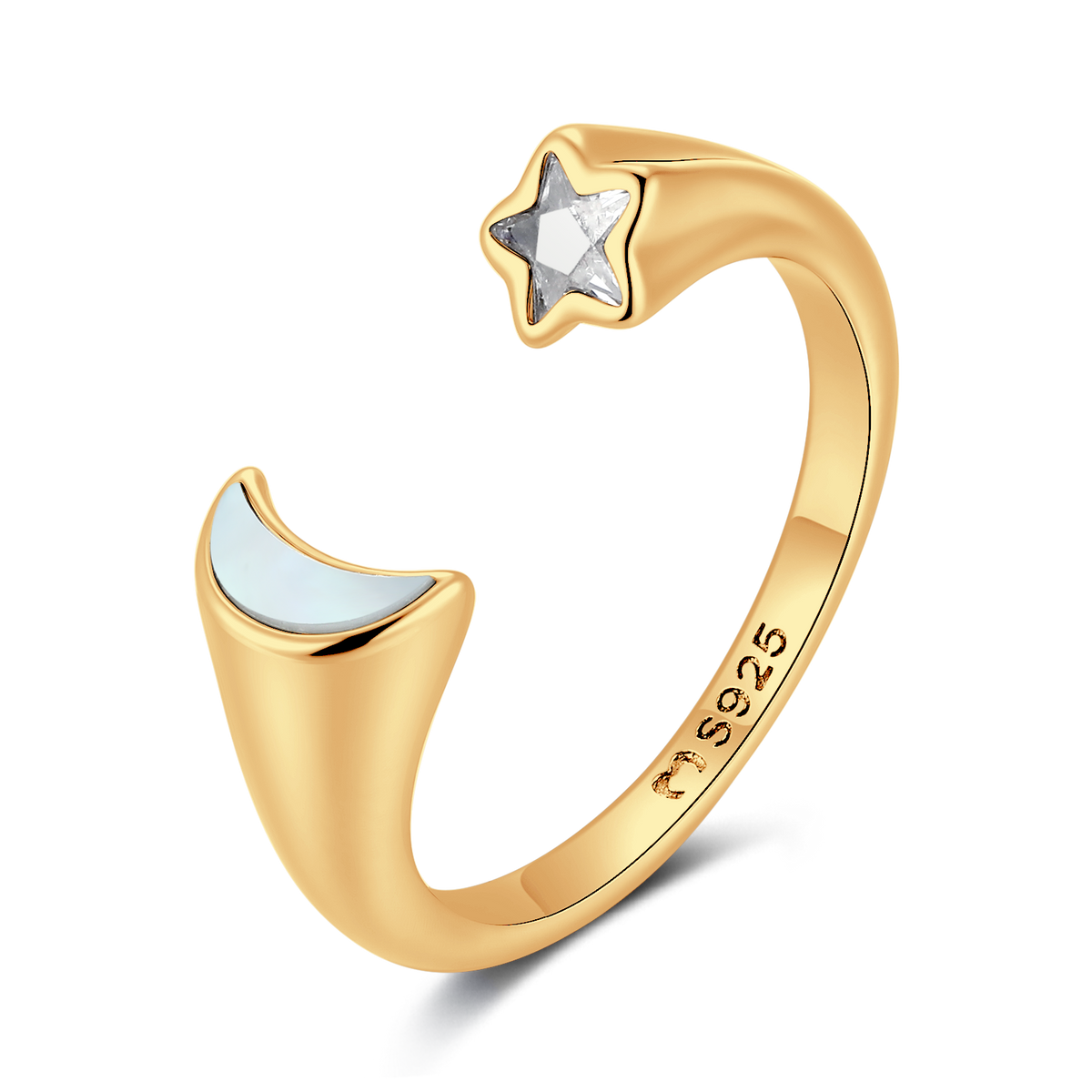 Bague étoile arabesque ajustable argent massif 925 - STARA Bague étoile arabesque ajustable argent massif 925 - STARA