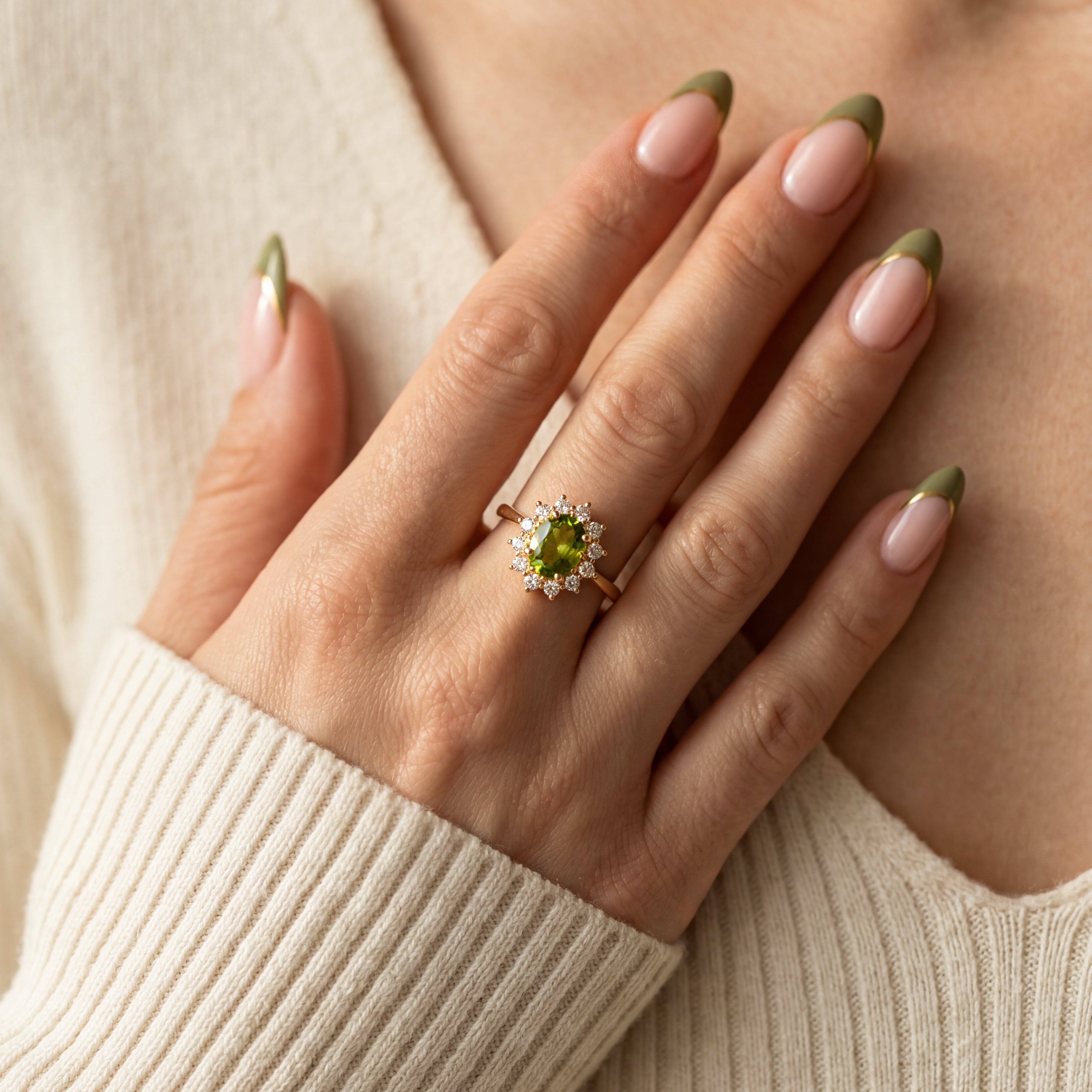 Drei leuchtende Ringe