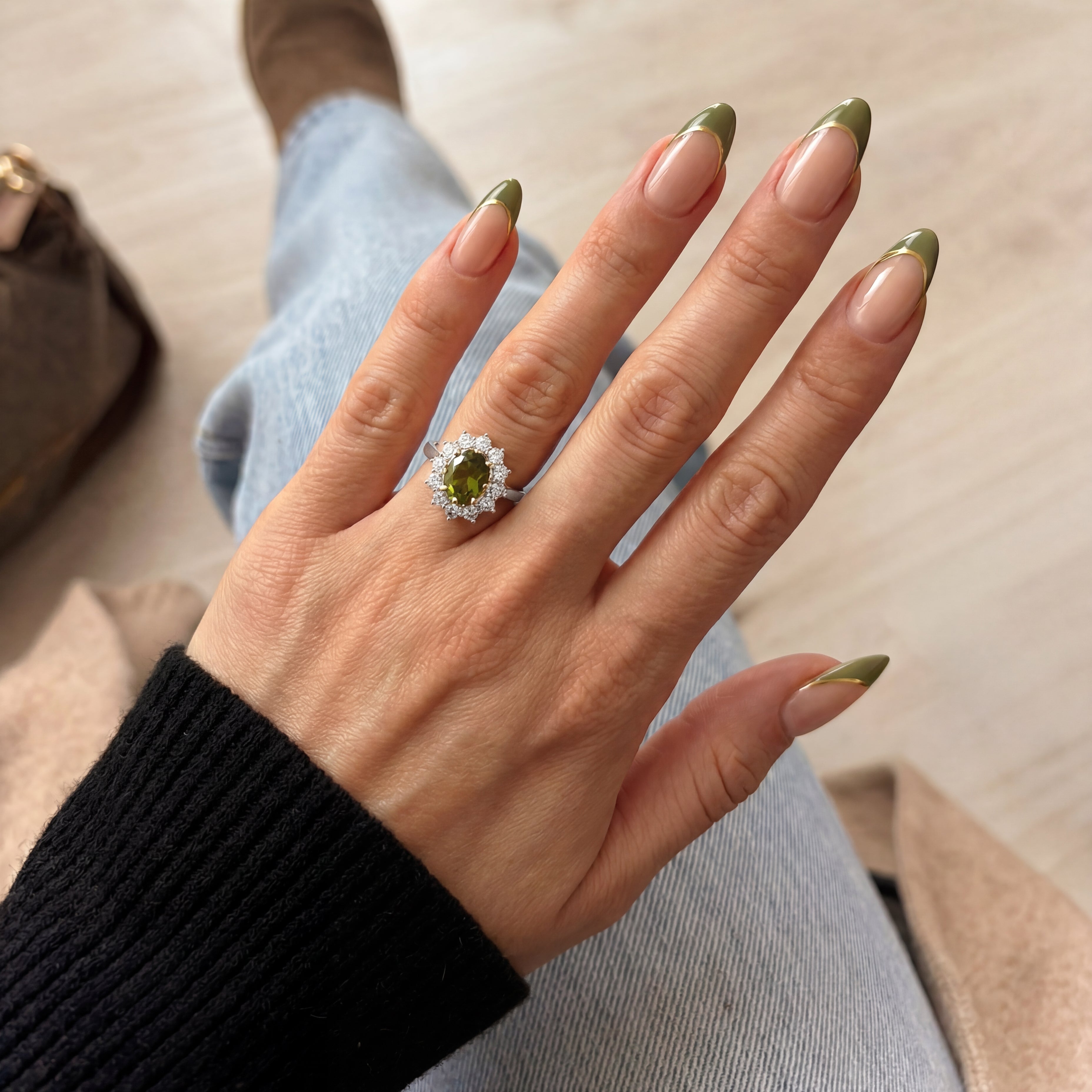 Drei leuchtende Ringe