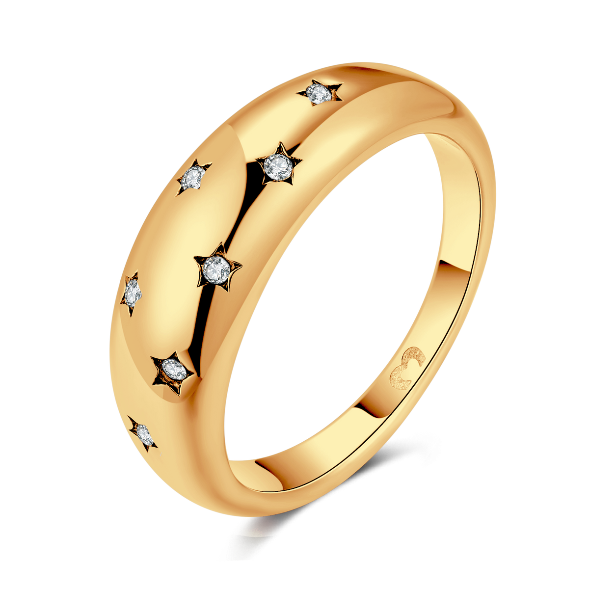 Bague Étoiles Réfléchissantes