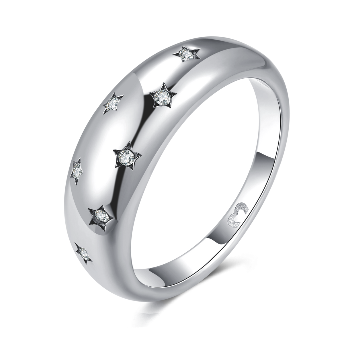 Bague Étoiles Réfléchissantes