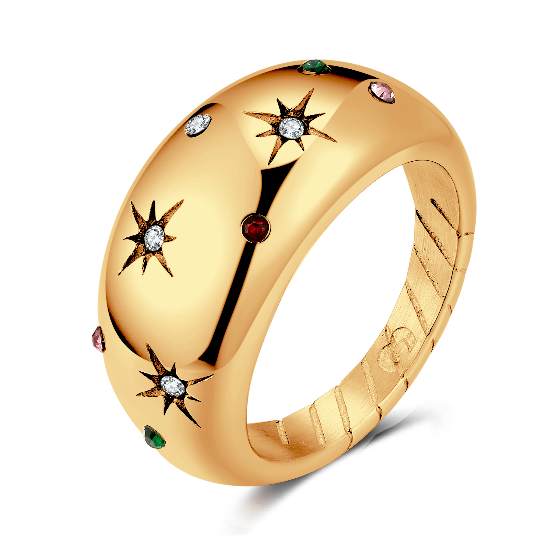 Drei leuchtende Ringe