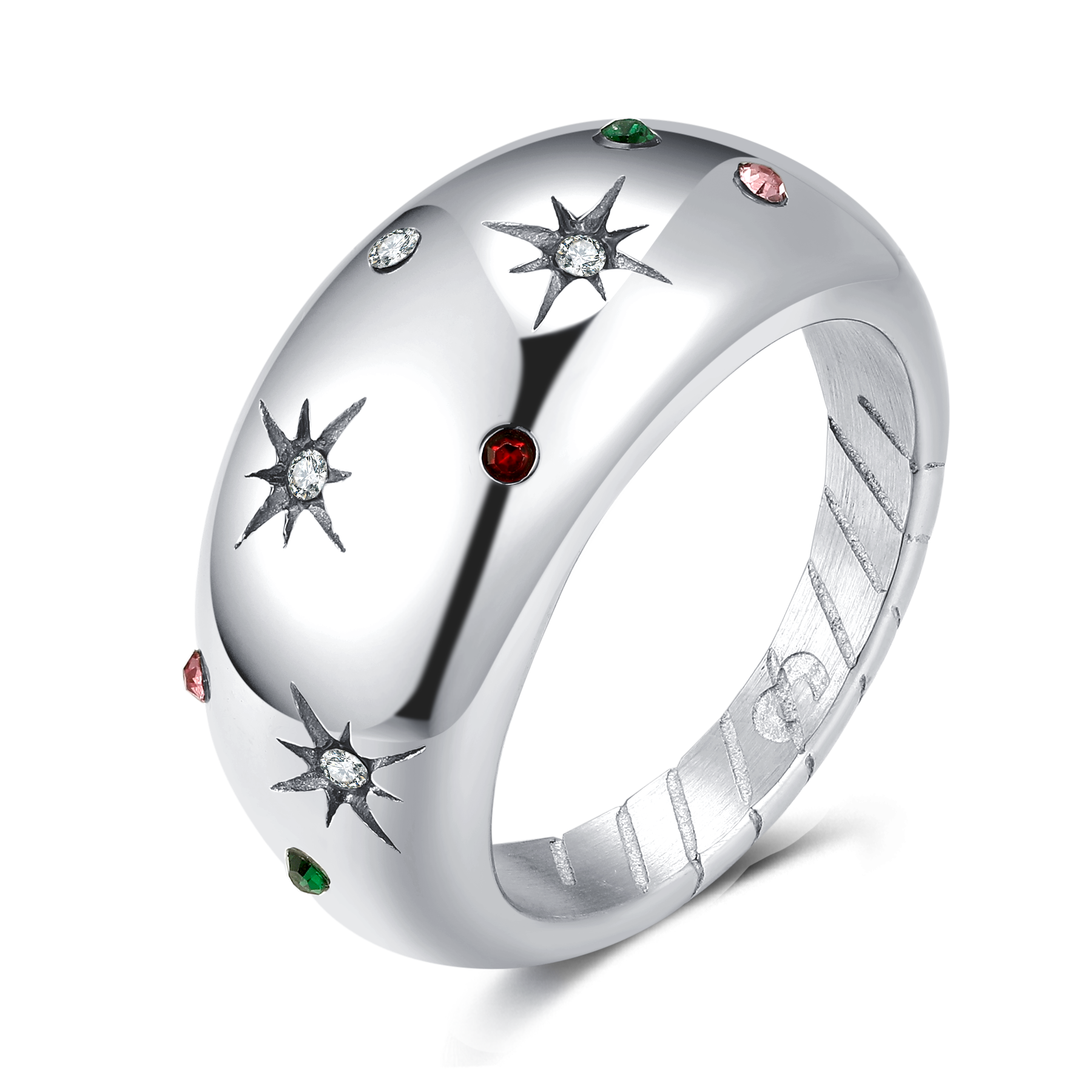 Drei leuchtende Ringe