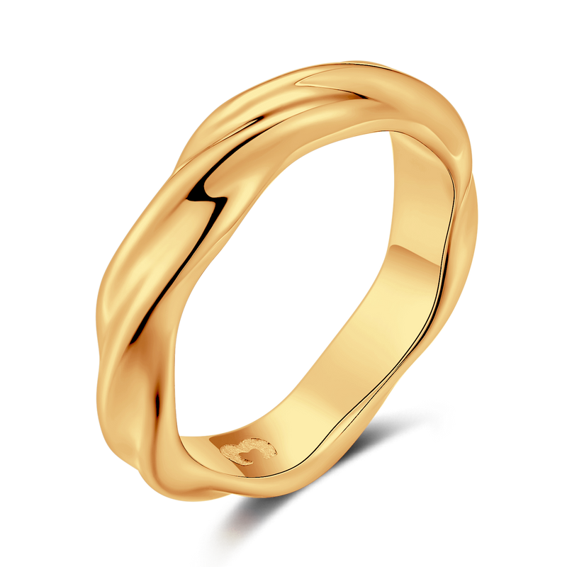 Bague Bande Tordue