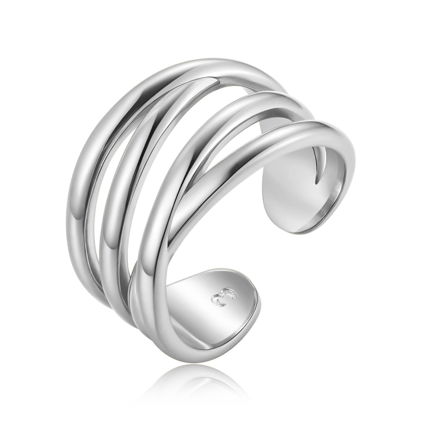 Bague Bandes Parallèles