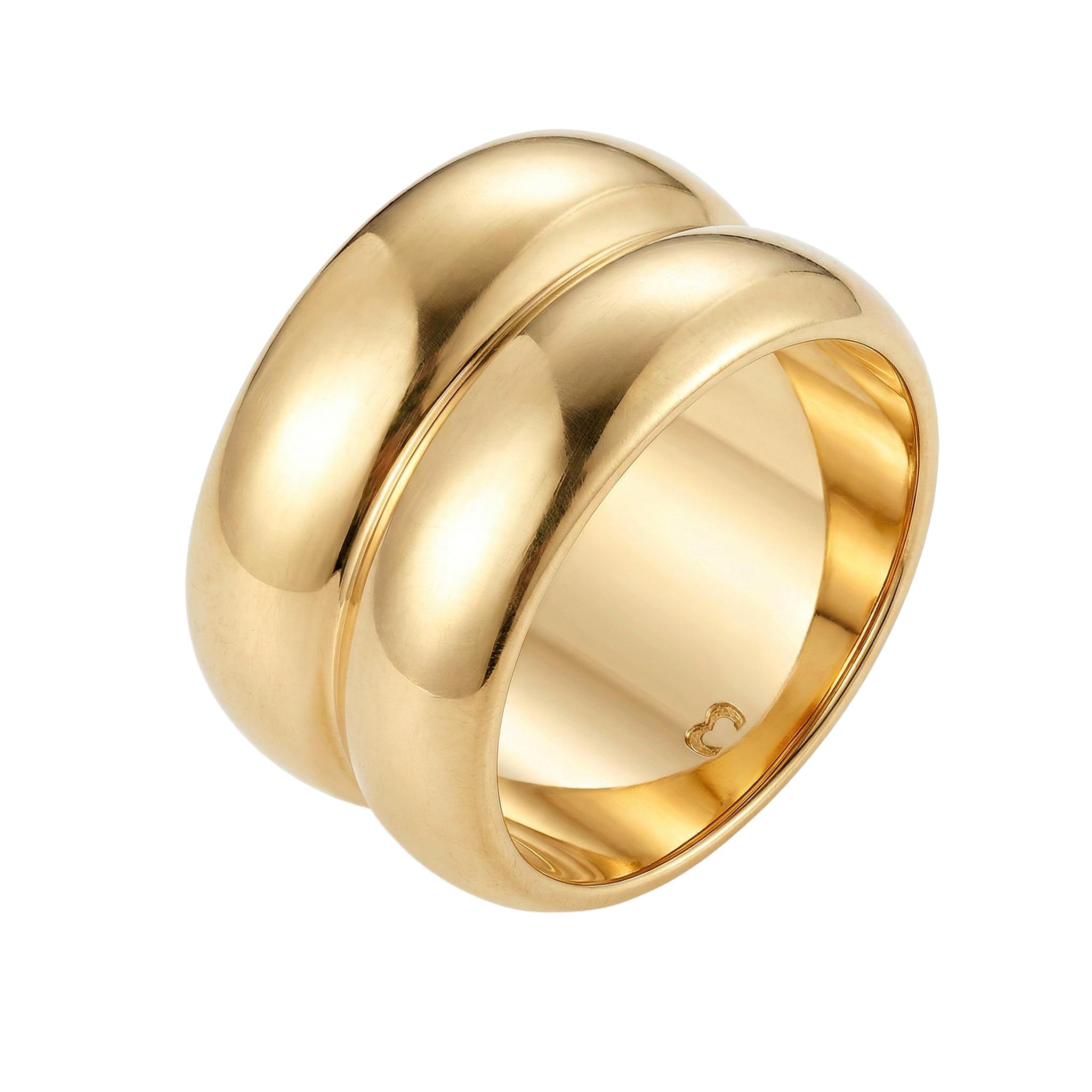 Bague Double Relief Large