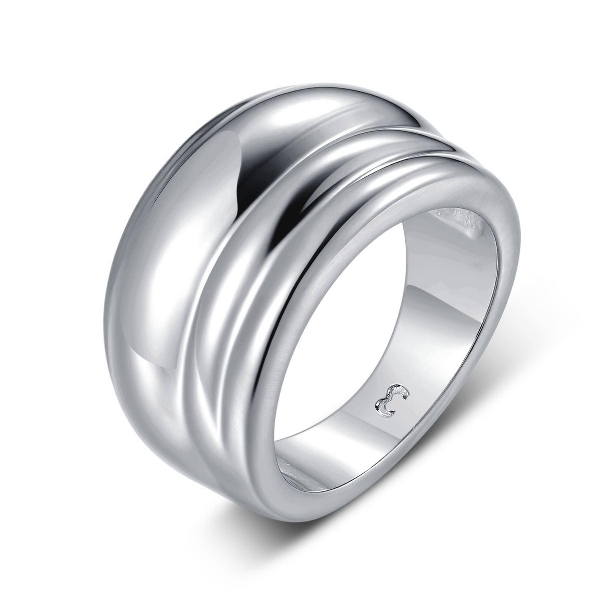 Bague Pliages Lisses