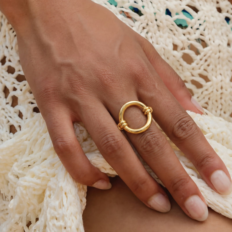 Bague Ovale Entrelacé