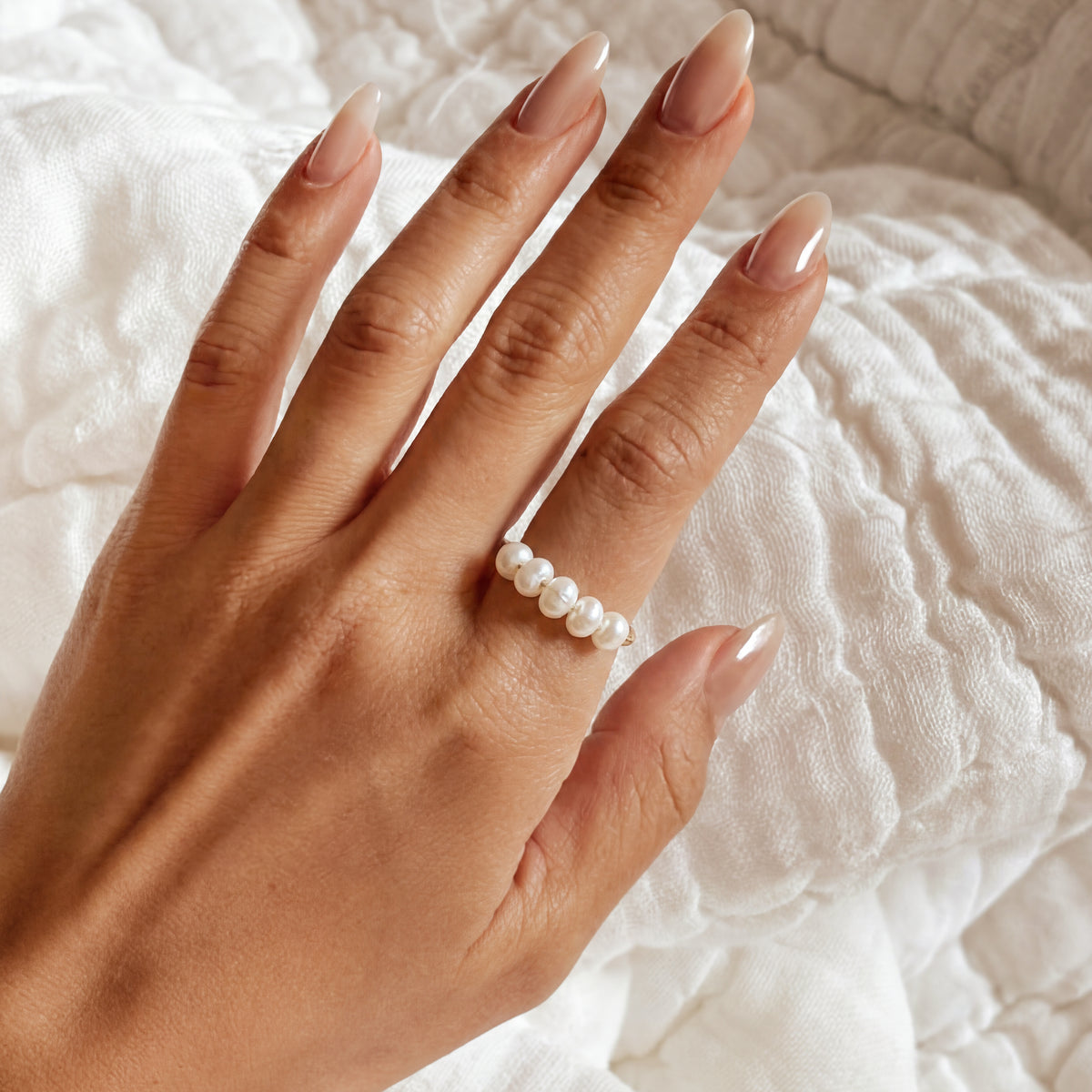 Bague Perles Simplicité
