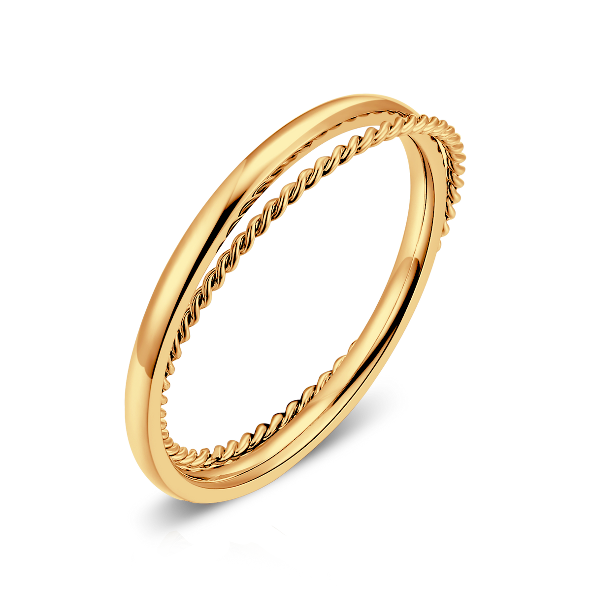 Drei leuchtende Ringe