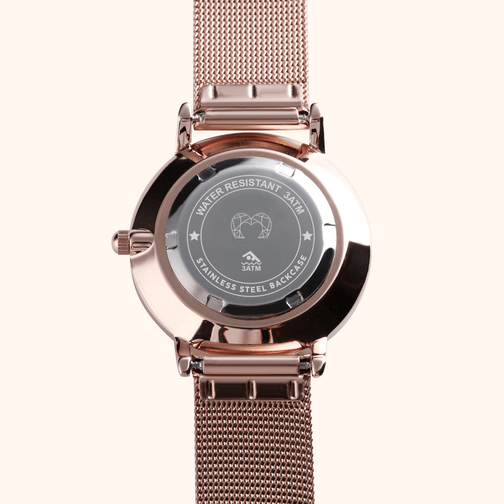 Montre Marseille ~ Rose Noire - LaMaisonDesBijoux