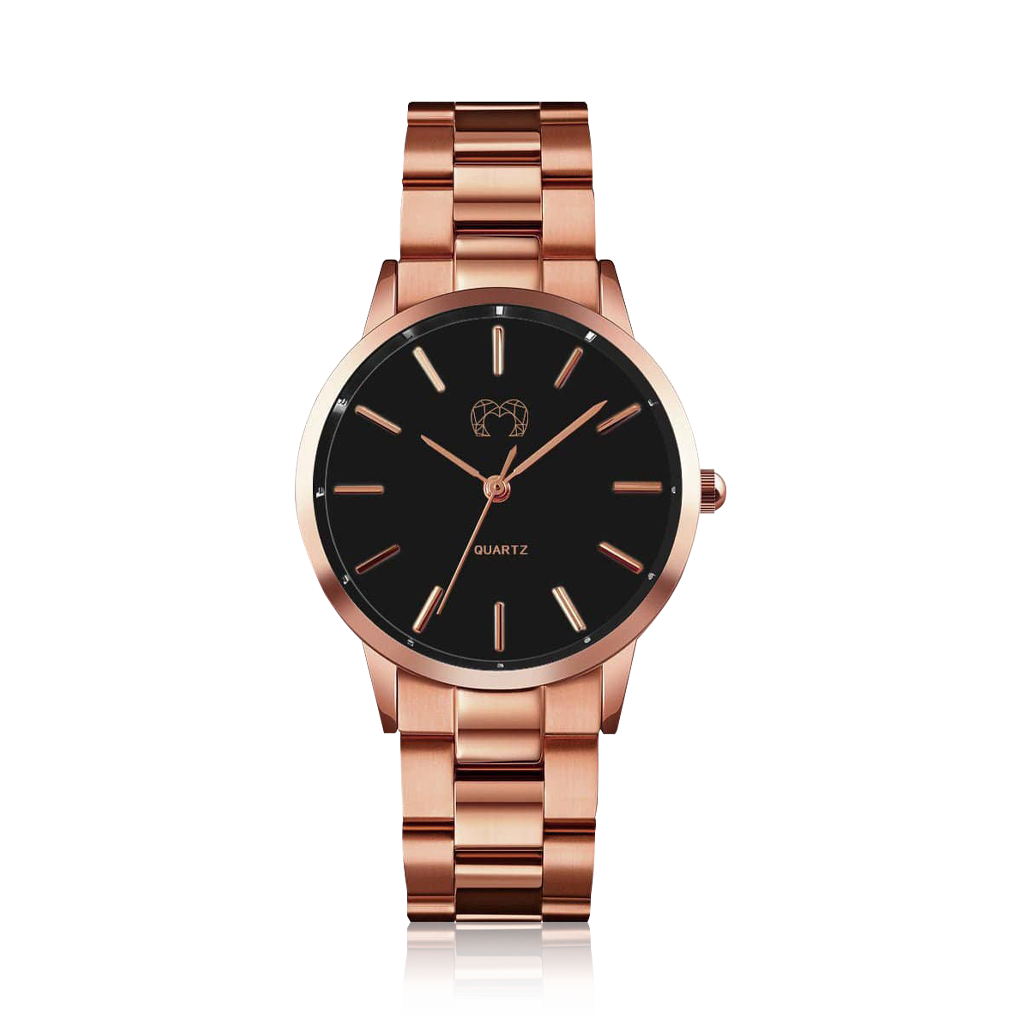 Montre Californie ~ Rose Noire - LaMaisonDesBijoux