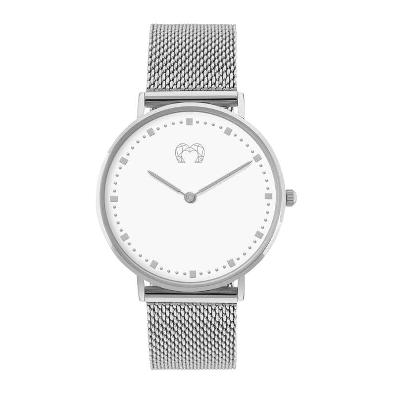 Montre Juliette ~ Argent Blanc - LaMaisonDesBijoux