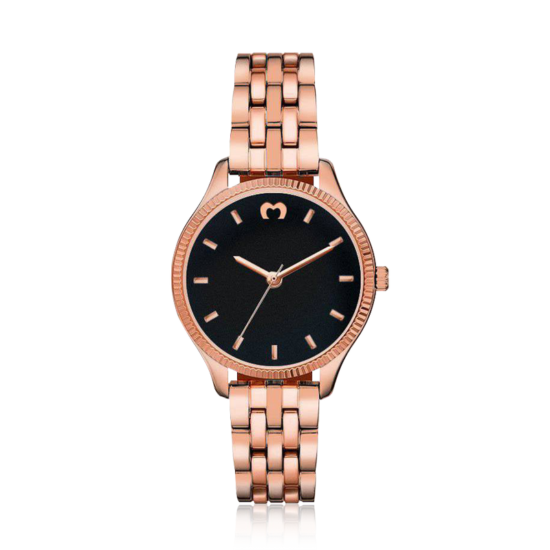 Montre Cavalier ~ Rose Noir - LaMaisonDesBijoux