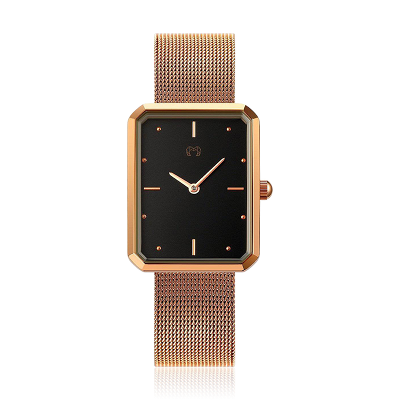 Montre Capitaine ~ Rose Noir - LaMaisonDesBijoux