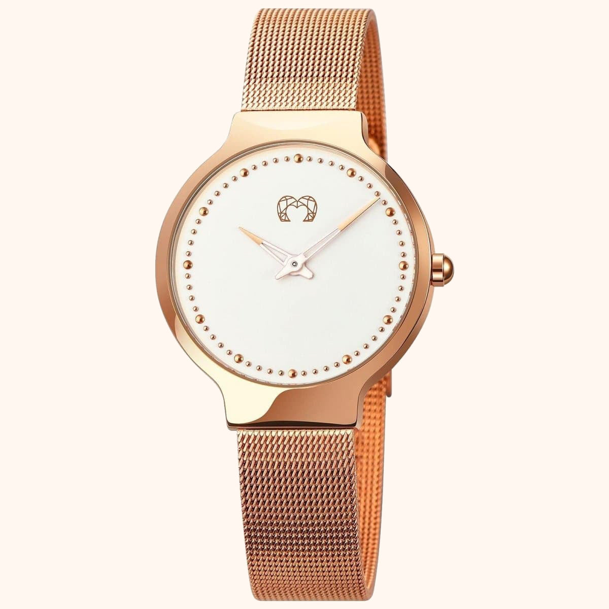 Montre "Base" ~ Rose Blanc - LaMaisonDesBijoux