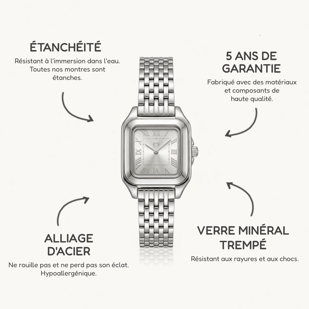 Montre Europe ~ Argent