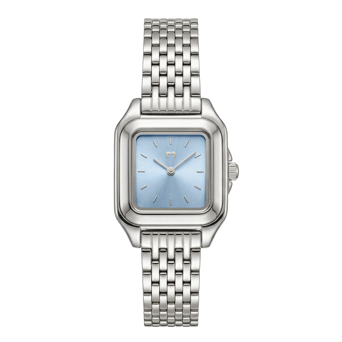 Montre Hampton ~ Argent Bleu Clair