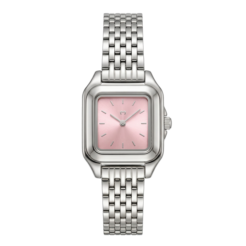 Montre Hampton ~ Argent Rose