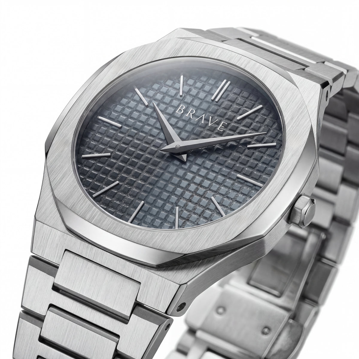 Montre BRAVE Empire ~ Argent-Marine