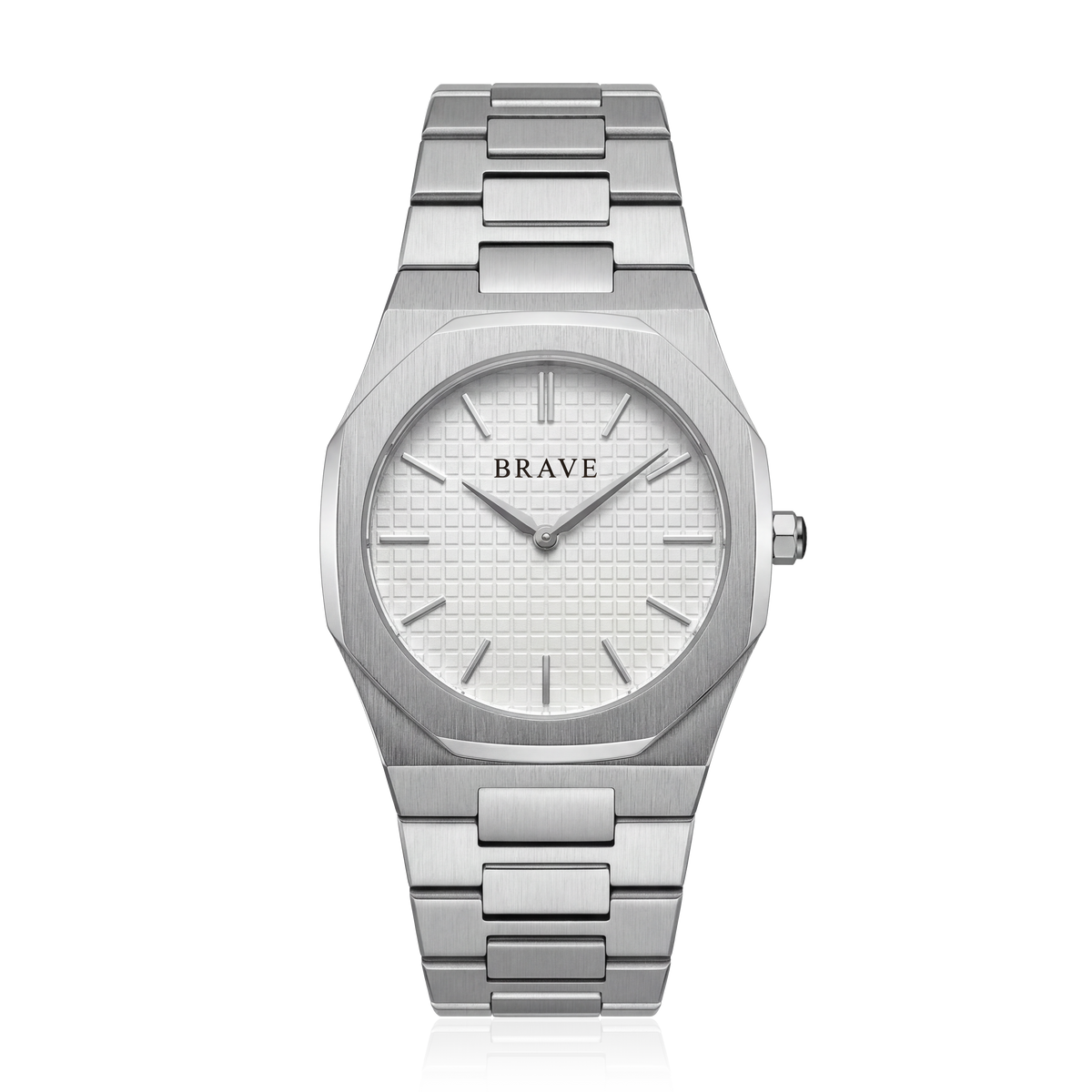 Montre BRAVE Empire ~ Argent-Blanc