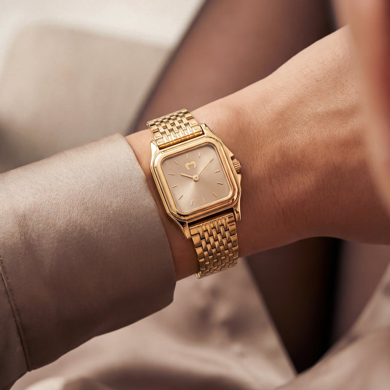 Montre Hampton ~ Or Champagne