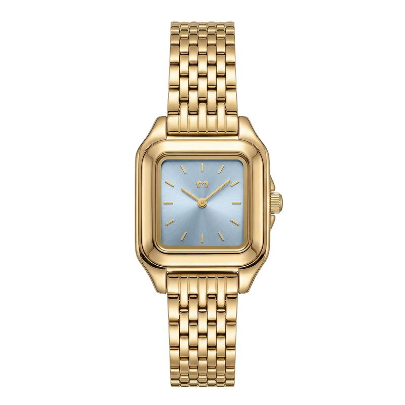 Montre Hampton ~ Or-Bleu