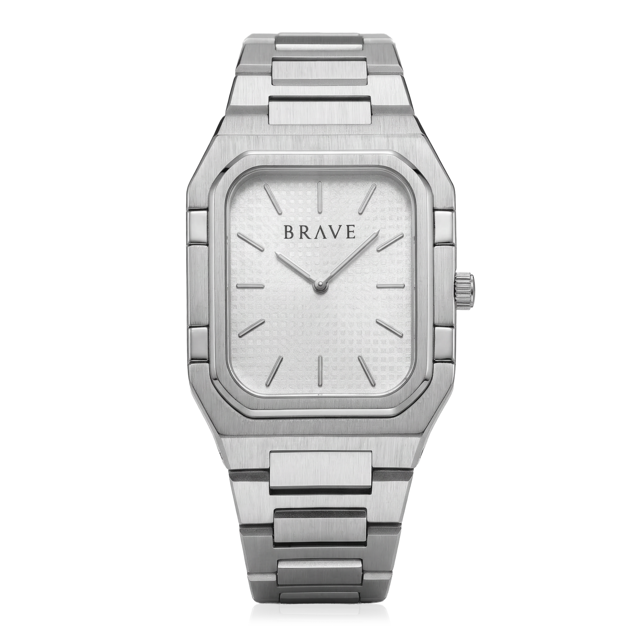Montre BRAVE Brando ~ Argent-Blanc
