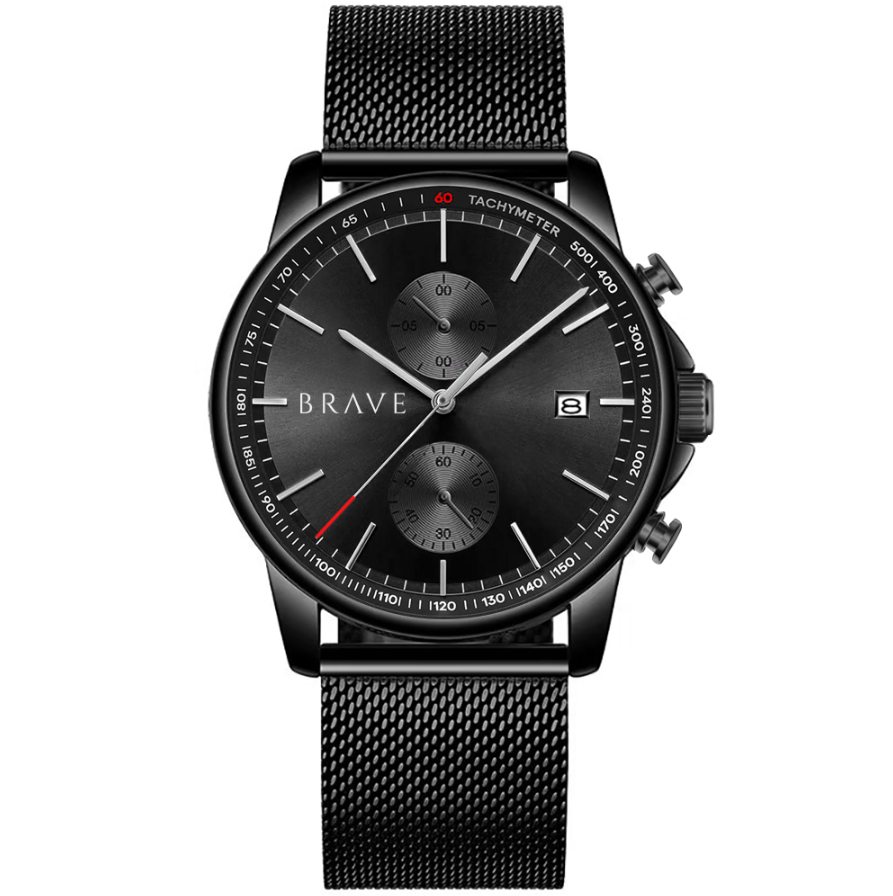 Montre BRAVE Atlantide ~ Noir