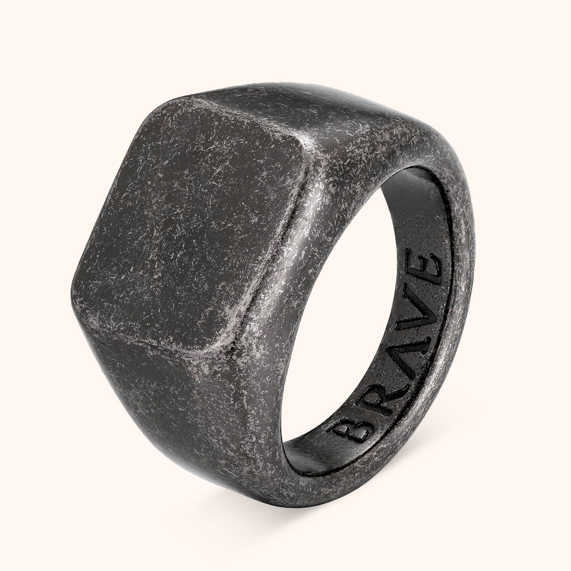 Bague Homme BRAVE "Roche" - LaMaisonDesBijoux