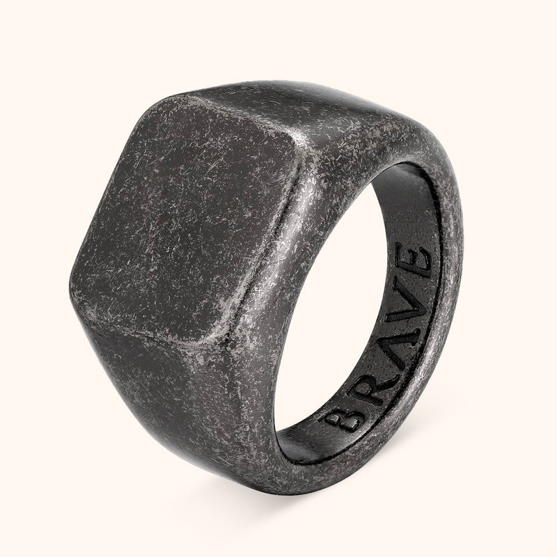 Bague Homme BRAVE "Roche" - LaMaisonDesBijoux