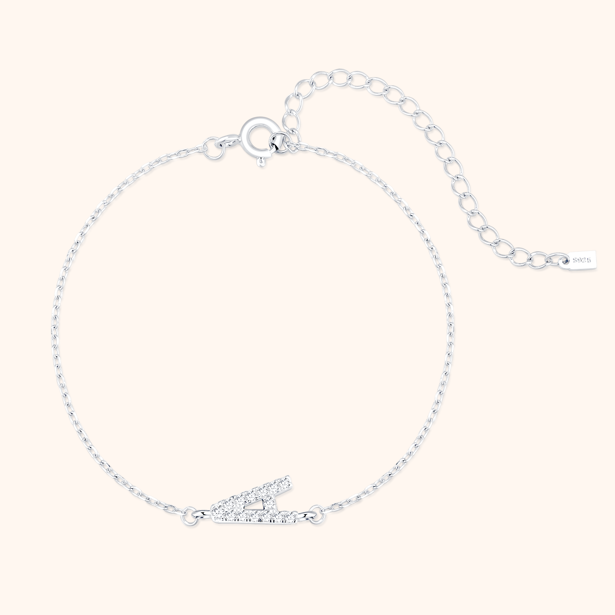 Bracelet Lettres Brillantes Alpha - LaMaisonDesBijoux
