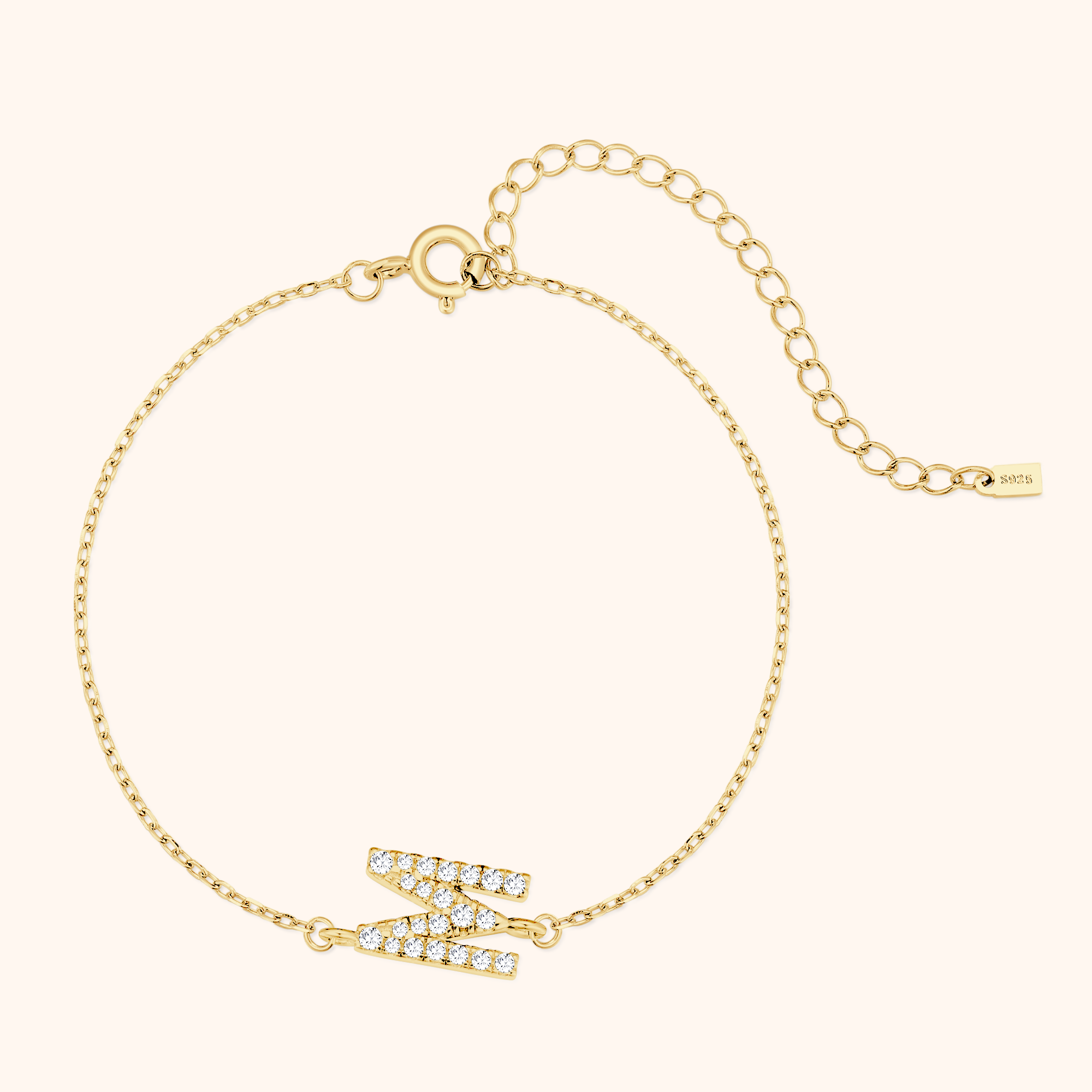 Bracelet Lettres Brillantes Alpha - LaMaisonDesBijoux