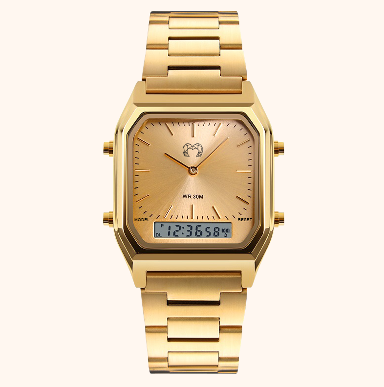 Montre Rétro Vintage ~ Or - LaMaisonDesBijoux